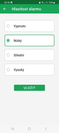 Aplikace DoseControl pro smart dávkovač léků WLAN | Přehledné hlavní menu s indikací dalšího alarmu, procentuální shody a stavu oznámení