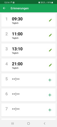 Android App für Steuerung und Überwachung von smarten Tablettenspender DoseControl